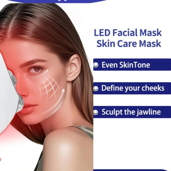 Radiant Glow LED Face Mask:7- Color Light Theraphy