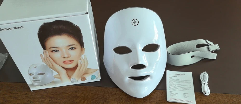 Radiant Glow LED Face Mask:7- Color Light Theraphy