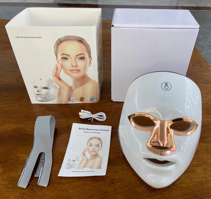Radiant Glow LED Face Mask:7- Color Light Theraphy