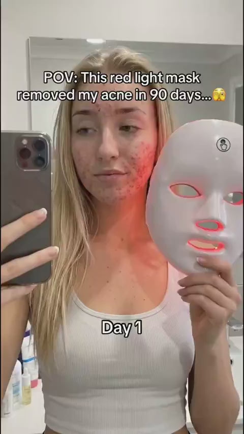 Radiant Glow LED Face Mask:7- Color Light Theraphy